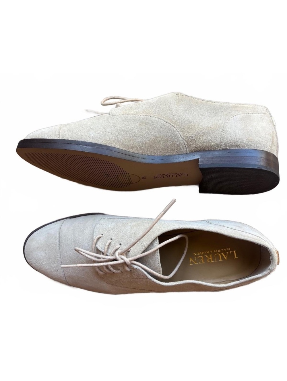 Vintage Lauren Ralph Lauren Marina Suede Oxfords/ Cap Toe Bucks Size 7